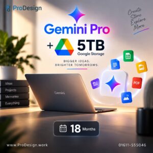 Gemini Pro with 5 TB Storage – 18 Months
